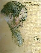 Carl Larsson fars portratt oil painting on canvas